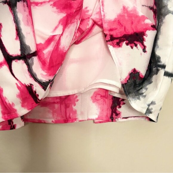 3/$10⚡️Calvin Klein White Spaghetti Strap Camisole with Pink & Black Tye Dye - Picture 9 of 9